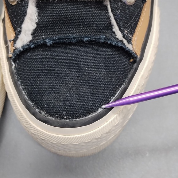 Converse Chuck Taylor All Star Raw Edge Platform Sneakers Womens Size 6.5M Multi - Picture 8 of 8